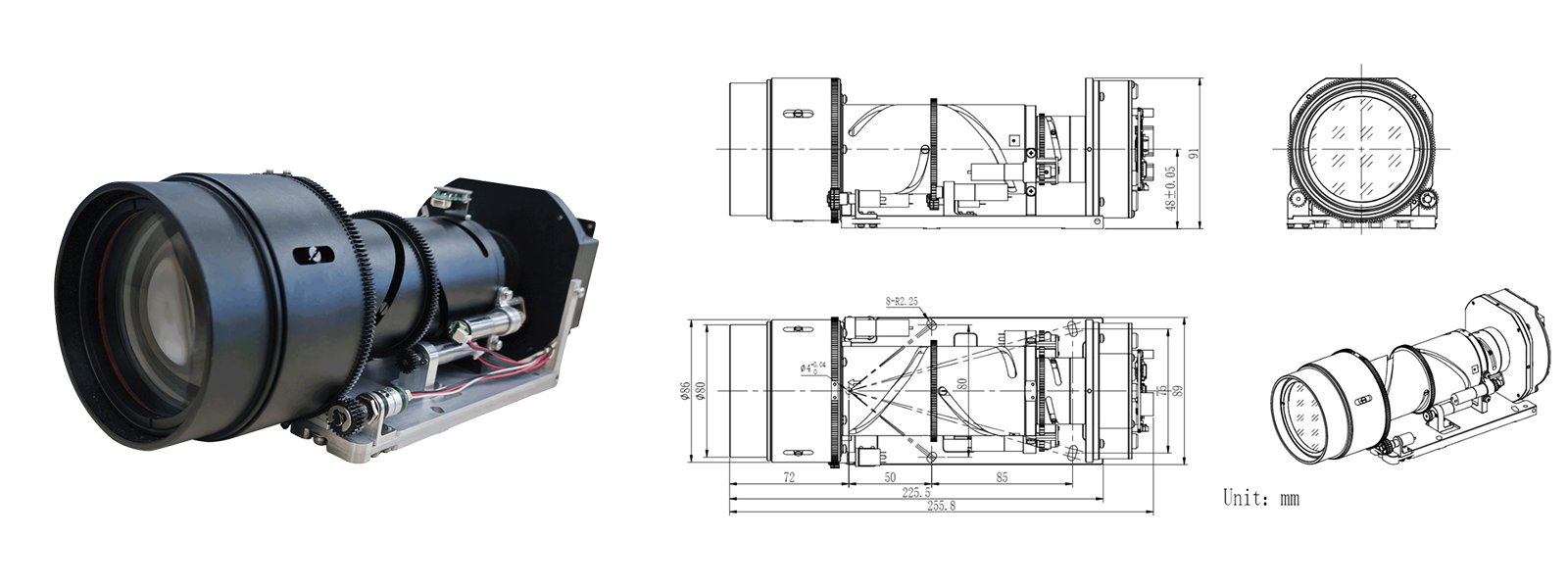 HP-HDZ4050 Long range Visible Light Module