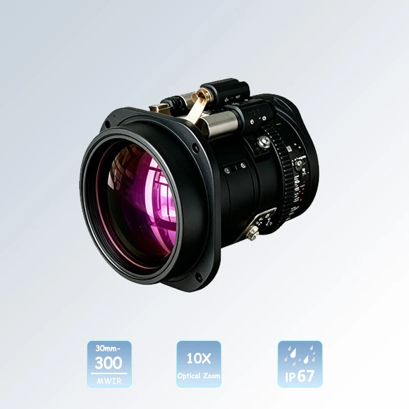 30&ndash;300mm 10X Continuous Optical Zoom MWIR Lenses