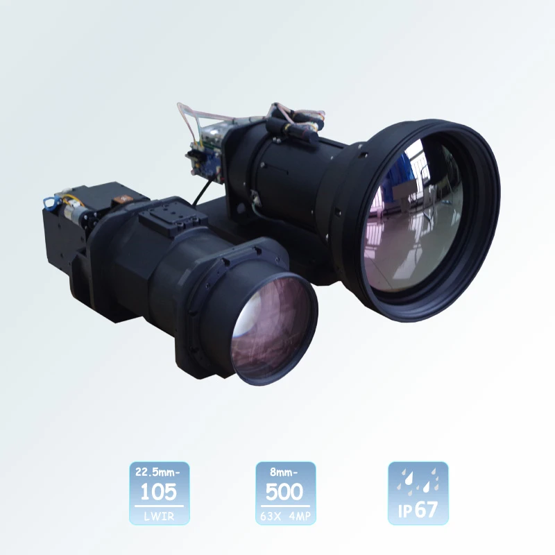 Dual Sensor Module 22.5-105mm Uncooled Infrared Camera